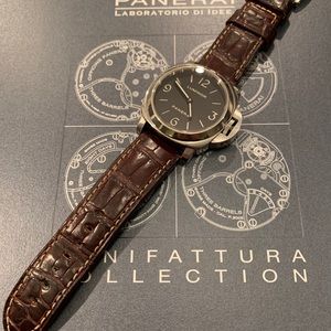 PANERAI Dark Brown Alligator Strap